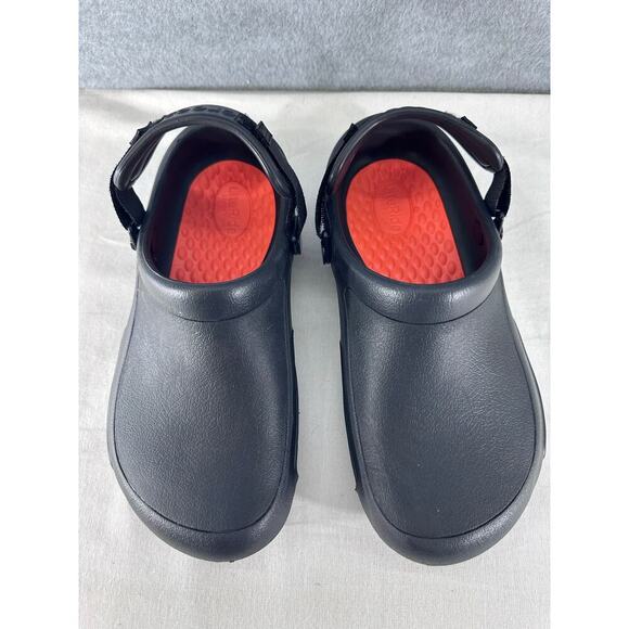 Crocs Literide Women sz 10 mens 8 Slip Resistant No Marking Work Clogs w Straps - Picture 6 of 11